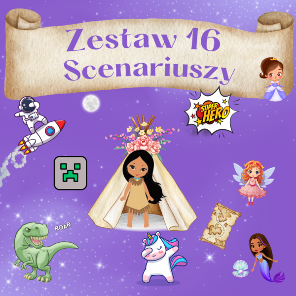 Zestaw 16 Scenariuszy wraz z Dyplomami Dla Animatora