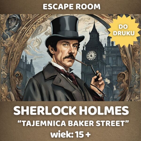 Sherlock Holmes Escape room do druku pdf